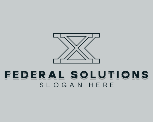 Professional Consulting Letter X logo design