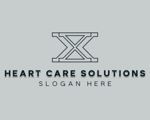 Professional Consulting Letter X logo design