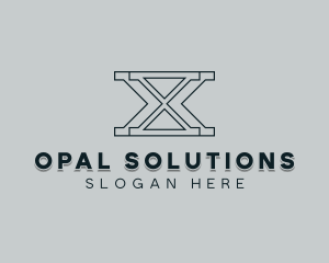 Professional Consulting Letter X logo design