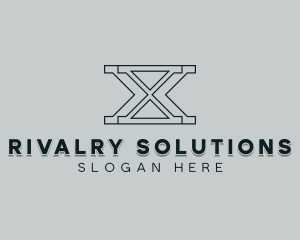 Professional Consulting Letter X logo design