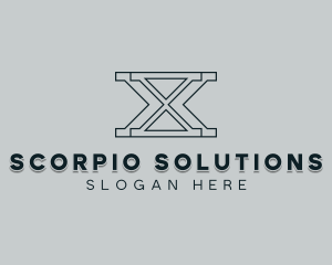 Professional Consulting Letter X logo design