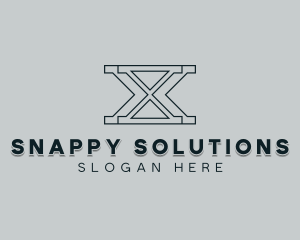 Professional Consulting Letter X logo design