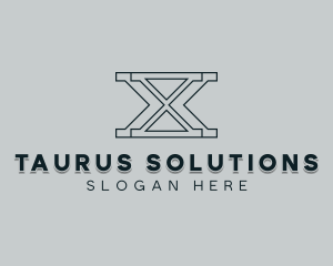 Professional Consulting Letter X logo design