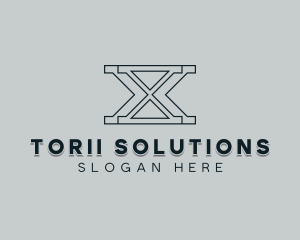 Professional Consulting Letter X logo design