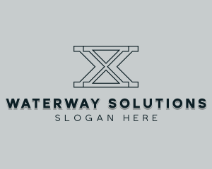 Professional Consulting Letter X logo design