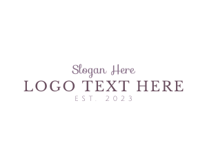 Serif - Elegant Fragrance Business logo design