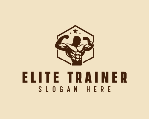 Trainer - Strong Fitness Trainer logo design