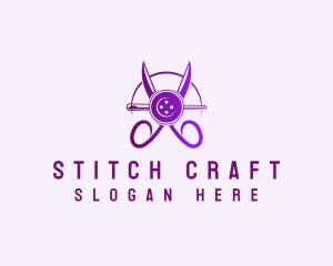 Sewing - Sewing Scissors Tailor logo design