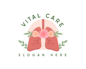 Healthcare - Floral Lungs Healthcare logo design