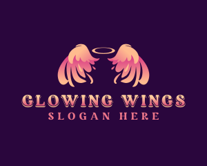 Angel Wings Halo logo design