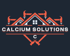 Hammer Construction Roofing logo design