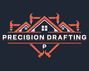 Hammer Construction Roofing logo design