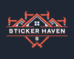 Hammer Construction Roofing logo design