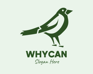 Vet - Green Sparrow Bird logo design