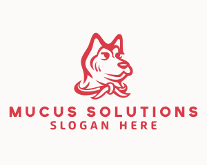 Dog Scout Scarf logo design