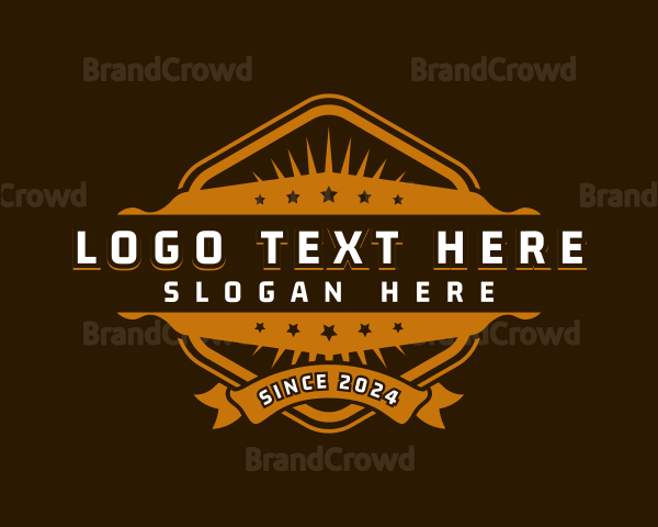 Decorative Retro Badge Logo