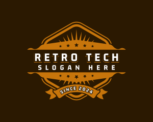 Decorative Retro Badge  logo design