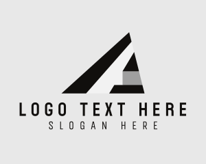 Negative Space - Generic Letter A logo design