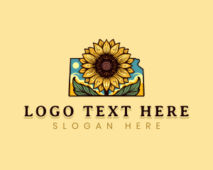 Map - Garden Sunflower Kansas logo design