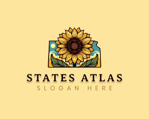 Garden Sunflower Kansas logo design