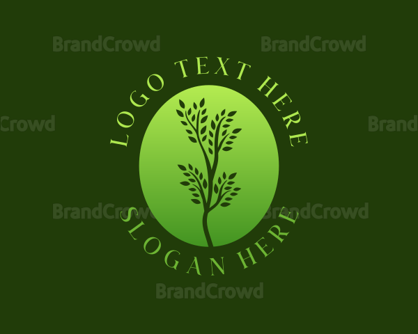 Eco Organic Plant Logo