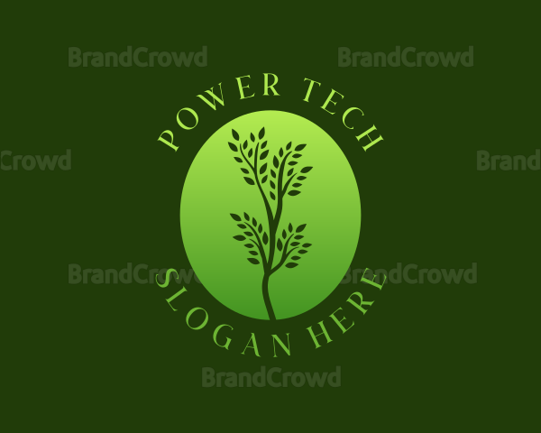 Simple Organic Plant Logo