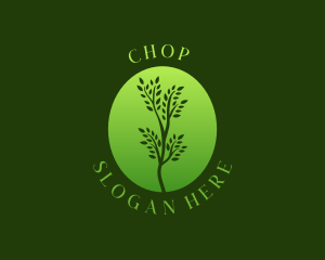 Simple Organic Plant  Logo