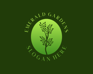 Eco Organic Plant  logo design