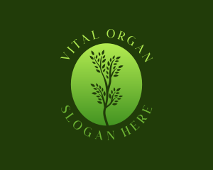 Eco Organic Plant  logo design