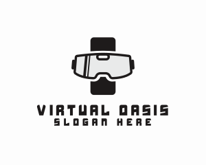 Technology Gaming Goggles logo design