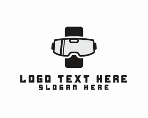 Mobile Phone - Technology Gaming Goggles logo design