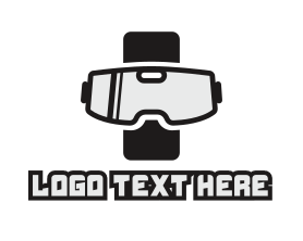 Smartphone VR Goggles logo design