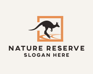 Reserve - Wild Kangaroo Marsupial logo design