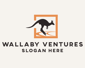 Wallaby - Wild Kangaroo Marsupial logo design