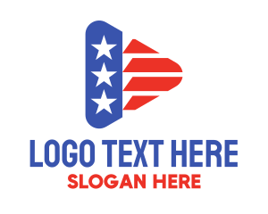 Politics - American Media Vlog logo design