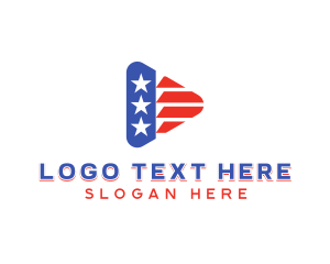 Vlog - American Media Vlog logo design