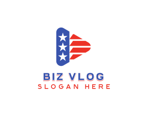 Vlog - American Media Vlog logo design