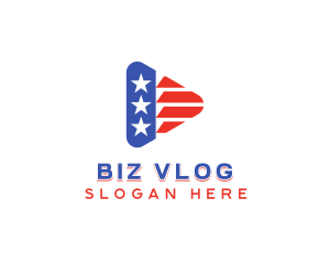 American Media Vlog logo design