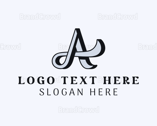 Cursive Script Business Logo