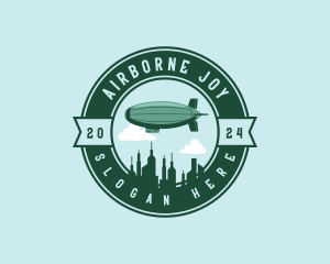 Airship Cargo Zeppelin logo design