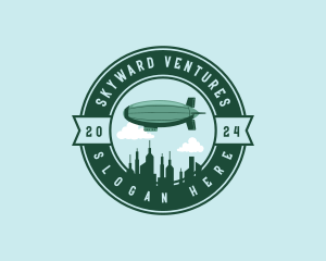 Airship - Airship Cargo Zeppelin logo design