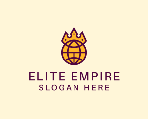 Global Royal Empire Crown logo design