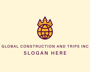 Global Royal Empire Crown logo design