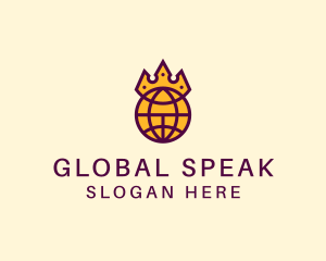 Global Royal Empire Crown logo design