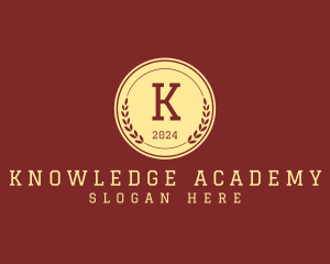 Educational Academic Wreath logo design