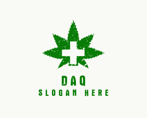 Cross - Medical Cross Marijuana logo design
