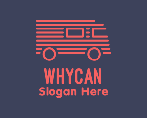 Cargo - Red Van Truck Stripe logo design