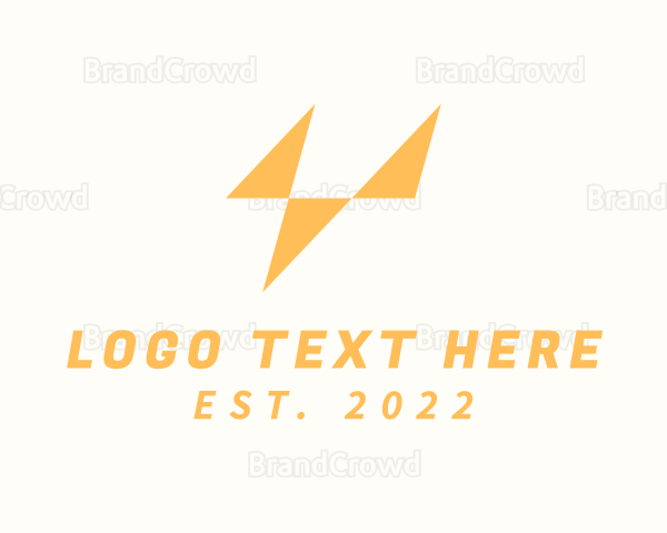 Thunder Logistics Letter V Logo