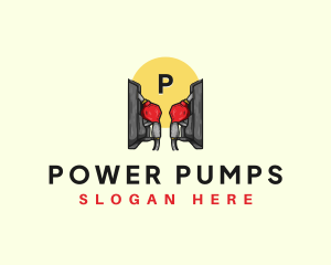 Gas Station Fuel logo design