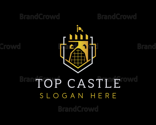 Golden Castle Shield Logo